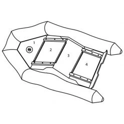 WEST MARINE Boats SB-310 Wood Floor Inflatable Boat Replacement Floorboard, #4 Stern Floorboard Piece -Boats Store 14807689 3 LRG 1