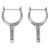 WHITECAP Boats Chrome-Plated Zamac Pinned Oarlock Horn, 1 1/2" Length