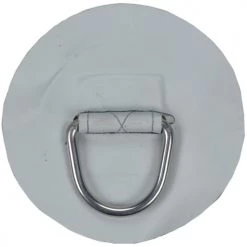 WEST MARINE Boats Large Replacement Patch D-Ring For AL-290 Inflatable Hypalon Sport Boat, Light Gray